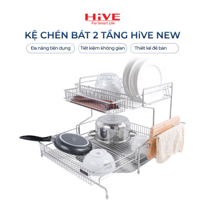 GIÁ ÚP CHÉN BÁT HiVE NEW 2 TẦNG INOX