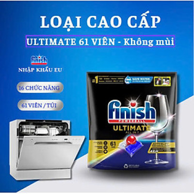 Viên rửa bát Finish Quantum Ultimate 100 viên loại cao cấp nhất nhập khẩu Chính Hãng