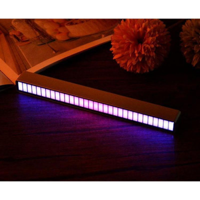 Thanh Đèn Led Cảm Biến Nhạc 18cm Dùng Dây Cắm Trực Tiếp Cực Đẹp Kèm Chân Đế