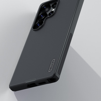 Ốp lưng sần chống sốc cho Samsung Galaxy S25 Ultra mặt lưng nhám hiệu Nillkin Super Frosted Shield Pro cho mặt lưng nhám chống trơn trượt tay, khả năng chống sốc cực tốt, chất liệu cao cấp - Hàng nhập khẩu