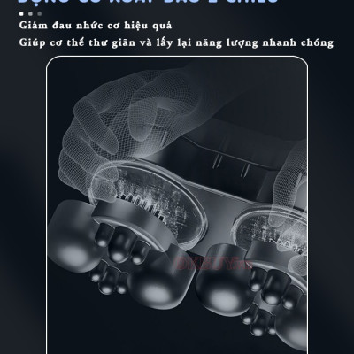 Gối Massage Hồng Ngoại, Máy Mát Xa Cổ Vai Gáy, Matxa Toàn Thân Nikio NK-135DC - Công Nghệ Xoa Bóp Chuyên Sâu, Sưởi Ấm Hồng Ngoại - Pin sạc