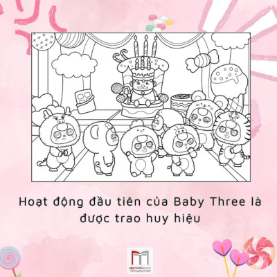 Sách Tô Màu - Baby Three - 12 Con Giáp + Cổ Tích + Bốn Mùa + Thị Trấn Nhỏ + Tết + Chuyện Của Mèo Cam - Combo 6 Cuốn - Minh Thắng