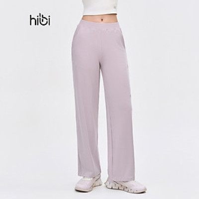 Quần dài ống suông Hibi Sports QD323, chất vải Rib cao cấp, có túi 2 bên