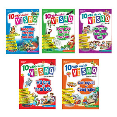 Combo sách:  10 Vạn Câu Hỏi Vì Sao (2023 _ Không Hộp _ 5 Cuốn)
