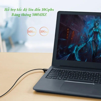 Ugreen UG70332NW122TK 1m cáp mạng cat6a utp od2.8 siêu nhỏ thuần đồng - HÀNG CHÍNH HÃNG