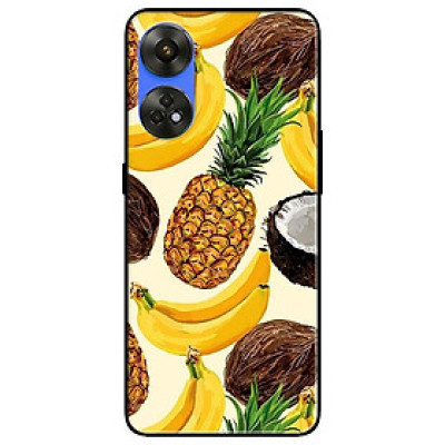 Ốp lưng dành cho Oppo Reno 8T 4G - Reno 8T 5G - Reno 10 5G - Reno 10 Pro 5G - Dừa Chuối Dứa - Hàng Chính Hãng