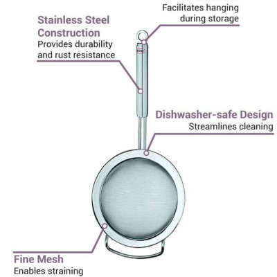 Rây Lọc Rosle 95264 24cm Cán Tròn hàng chính hãng