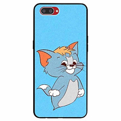 Ốp lưng dành cho Realme C1 mẫu Thần Mèo Nền Xanh
