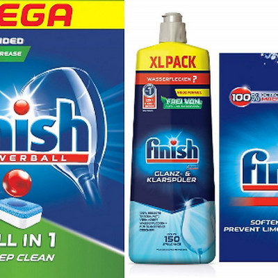 combo Viên rửa bát finish all in one 100 viên+Dung dịch Nước làm bóng finish 800ml +Muối rửa bát finish 1.5kg cho Máy rửa bát