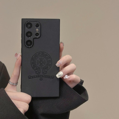 Ốp Lưng Cho Samsung S24 Ultra / S24 Plus / S23 Ultra / S22 Ultra TPU Lưng Da Lộn In Lazer Chrome