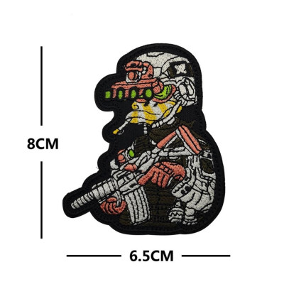 Patch_miếng dán Velcro vải gà trống_vịt donal chiến thuật