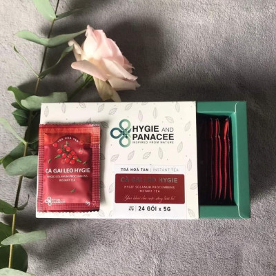 Cà Gai Leo - Trà thảo dược hòa tan Hygie&Panacee hộp 24 gói 24 lần pha - Hỗ trợ thải độc Gan, suy giảm chức năng Gan