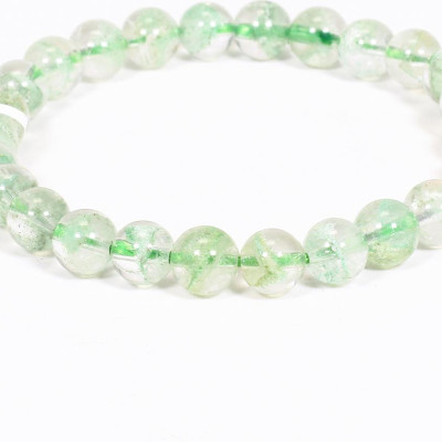 Vòng tay đá thạch anh ưu linh xanh mệnh hỏa, mộc - Ngọc Quý Gemstones