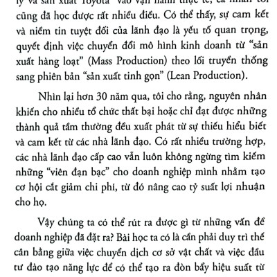 Sách - Lean - Vận Hành Doanh Nghiệp Xuất Sắc