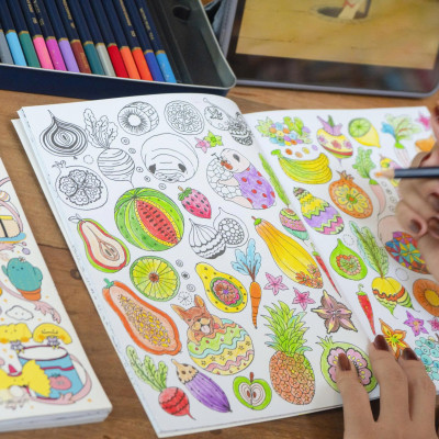 Sách tô màu Một triệu...(cuốn sách mang phong cách kỳ lạ, thú vị nhất) - Đinh Tị Books