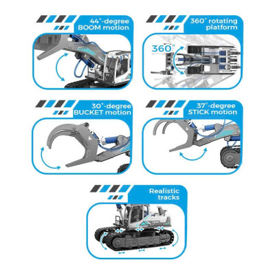 BYJARDA - GC0103 - Xe Nâng Gỗ Thủy Lực (128 Chi Tiết)