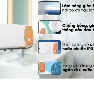 Máy nước nóng gián tiếp Ferroli VERDI TE 15 lít (2500W)-hàng chính hãng