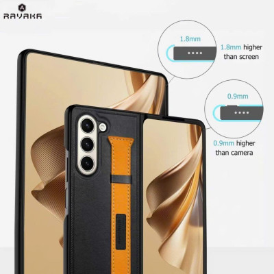 Ốp Lưng Da cho SAMSUNG Z Fold 7 Bảo Vệ 360° hiệu RAVAKA