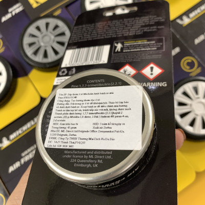 Sáp Thơm  Ô Tô MICHELIN Khử Mùi Xe Hơi Cao Cấp - Michelin Organic Can Air Freshener (Hàng Chính Hãng) mùi hương pine
