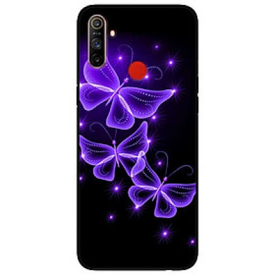 Ốp lưng dành cho Realme C3 mẫu Bướm Tím
