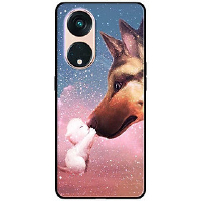 Ốp lưng dành cho Oppo Reno 8T 4G - Reno 8T 5G - Reno 10 5G - Reno 10 Pro 5G - Cún Con Trắng - Hàng Chính Hãng