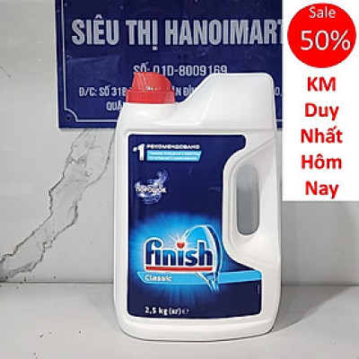 Bột rửa bát Finish 2.5kg + Muối Finish 1.2kg