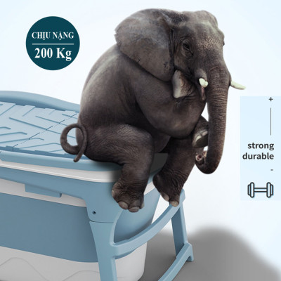 Bồn tắm gấp gọn cho cả gia đình- Bồn tắm silicon cao cấp -tiết kiệm không gian -hàng chính hãng								