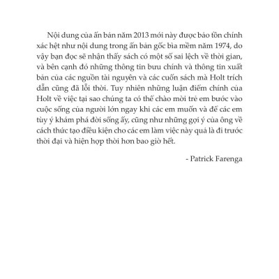 Sách - Combo Sách Tư Tưởng Giáo Dục Của John Holt - Nuôi Dưỡng Sự Tự Học (Bộ 6 Cuốn)