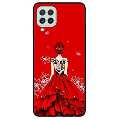 Ốp lưng dành cho Samsung A22 - Samsung S21 FE mẫu Cô gái đầm đỏ