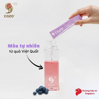 Bột Collagen Thuần Chay Chăm Sóc Da, Móng, Tóc COZO Blueberry Oligo Peptide, Dưỡng Trắng Da, Giải Nhiệt, Detox Cơ Thể, Chống Lão Hóa và Oxy Hóa