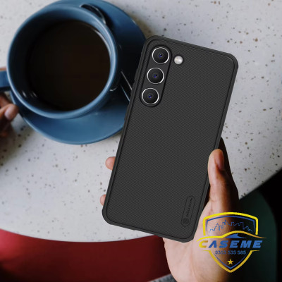 Ốp lưng cho Samsung S23 Ultra, Samsung S23 Plus, Samsung S23, Samsung S23 FE hiệu NILLKIN Super Frosted Shield lưng sần viền mềm, bảo vệ camera, chống sốc, chống trơn, chống vân tay cao cấp - Hàng chính hãng.
