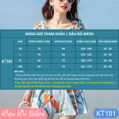 Bộ bơi 2 mảnh nữ thời trang, áo croptop vai bèo & quần váy điệu xinh, lưng trần cách điệu sexy, thun bơi co giãn cao, thoải mái dễ chịu khi mặc | KT181