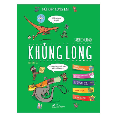 Combo 2 cuốn sách: Cùng em làm thí nghiệm khoa học: Bí mật của vũ trụ + Hỏi đáp cùng em - Khủng long