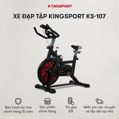 CHỈ GIAO MIỀN BẮC | Xe đạp tập KINGSPORT KS-107 khung sườn chắc chắn, chuyển động êm ái, kháng lực mạnh mẽ, cân nặng phù hợp từ dưới 75-80kg