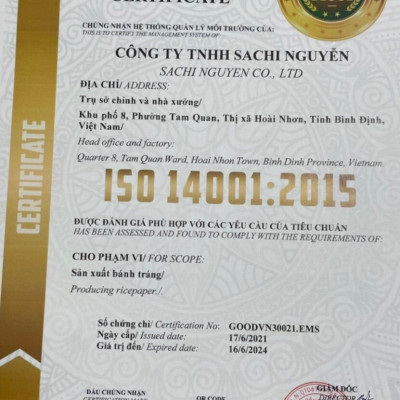 Thùng 50 Gói Loại 75Gram, Bánh Tráng Gạo Mè Nướng Sẵn Sachi