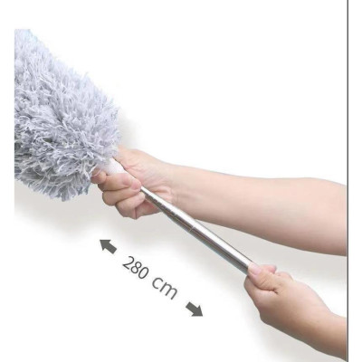 Chổi Quét Trần Nhà, Màng Nhện Inox Dài 2.8m Xếp Gọn