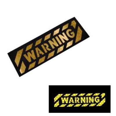 Patch_velcro cảnh báo phản quang dán quần áo_ba lô