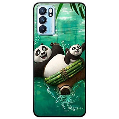 Ốp lưng dành cho Oppo Reno 6 - Reno 6 Z mẫu PANDA Bơi
