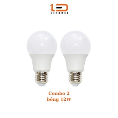 COMBO 2 Bóng đèn LED bulb tròn LEDGOES 12W