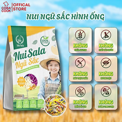 Nui Hữu Cơ Ngũ Sắc Hình Ống Ăn Kiêng Thực Dưỡng Thành Phần Rau Củ