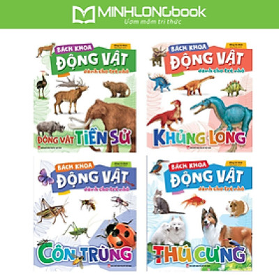 Sách: Combo Bách Khoa Động Vật Dành Cho Trẻ Nhỏ (Trọn bộ 4 Cuốn)