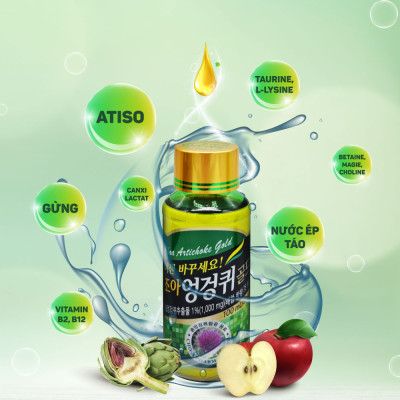 Nước giải rượu Hàn Quốc CHOA Artichoke Gold - Giải rượu nhanh chóng, thanh lọc, bảo vệ tế bào gan
