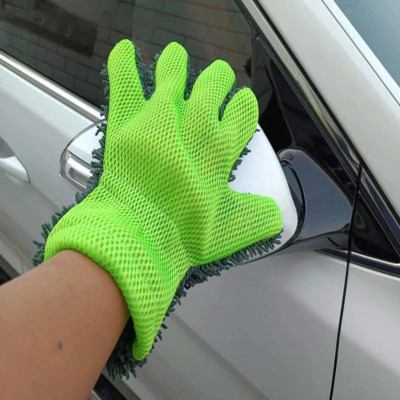 Găng Tay Rửa Xe Xỏ 5 Ngón Siêu Mềm Dễ Dàng Luồng Lách Nơi Hẹp