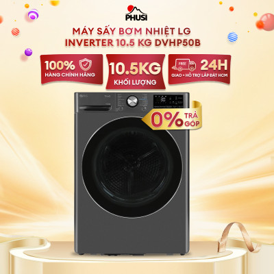 Máy sấy bơm nhiệt LG DVHP50B 10 kg Inverter - Hàng chính hãng (Chỉ giao HCM)