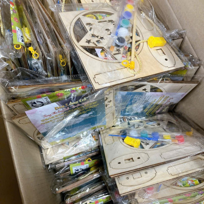 Lồng Đèn Trung Thu Gỗ Tự Tô Màu, Đèn Lồng Gỗ Thủ Công Handmade Nhiều Mẫu Dễ Thương Kèm Đèn Led - HÀNG CHÍNH HÃNG MINIIN