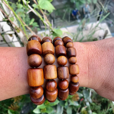 Vòng tay Bách Xanh đốt trúc (BH628) Mùi thơm ngọt - Phú Quý và trường tồn - Bracelet of HAHANCO