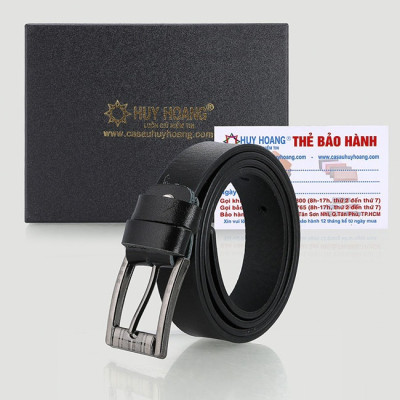 Thắt lưng nữ Huy Hoàng bát gài màu đen HC5148