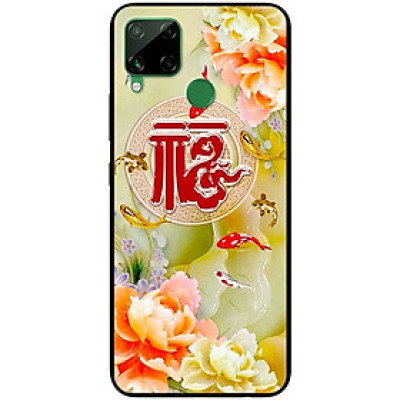 Ốp lưng dành cho Realme C15 mẫu Cá và Mẫu Đơn