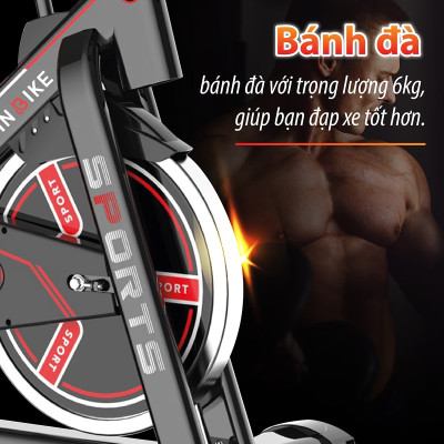 BG Xe đạp tập thể thao đa năng trong nhà SPINING BIKE S500 BLACK mới (hàng nhập khẩu)