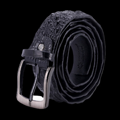 HC4221-4762-4763-4764 - Thắt lưng nam da cá sấu Huy Hoàng nguyên con 3,5P bát gài đầu kim màu vàng bò, đen, nâu đất, nâu đỏ